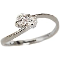 Amazon | プラチナ900 0.1ctと0.03ct 2石のVSクラス-ダイヤモンド